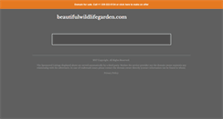 Desktop Screenshot of beautifulwildlifegarden.com